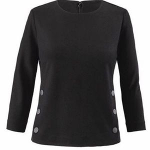 CAbi Small Black Utility Top Style 3232